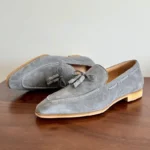 mocassin rétro en simili-suède