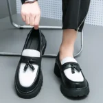 mocassin cuir artificiel