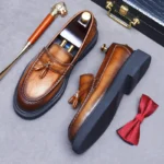 chaussures slip-on vintage