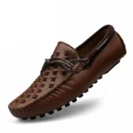 Chaussure en cuir refendu