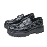 Mocassin homme plateforme Cadré élégant