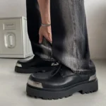 mocassin homme cuir