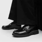 mocassin élégant noir