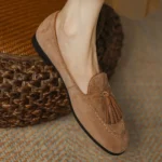 Chaussure daim naturel