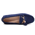 mocassin daim élégant