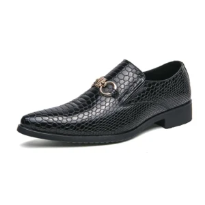 Mocassin homme à mors - Retro, croco